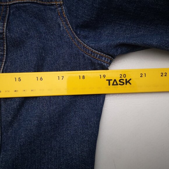 Together Ladies Size 12 Medium Wash Full Zip Fitted at the Waist Jean Jacket - Picture 3 of 10